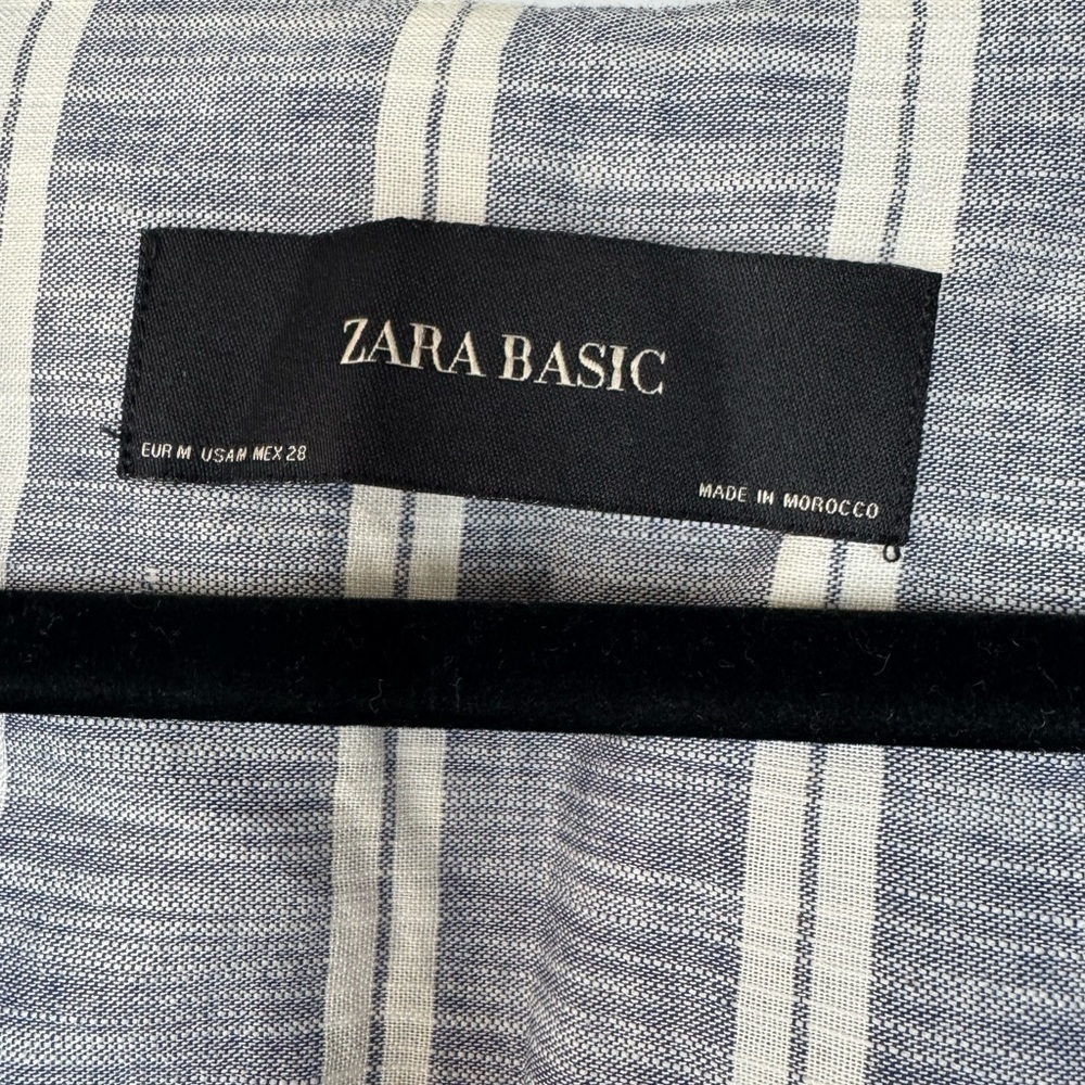 ZARA Basic Striped Bell Sleeve Jacket – Size M - Picture 5 of 16